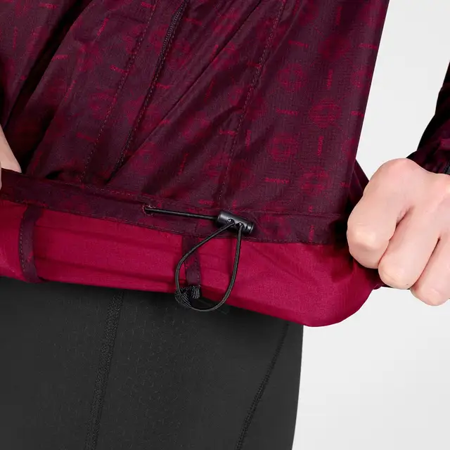 SAYSKY W Jakke Couture Pace S Lett og pustende løpejakke -BURGUNDY AOP 
