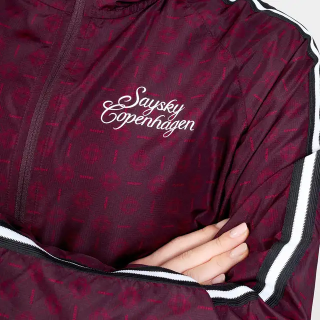 SAYSKY W Jakke Couture Pace S Lett og pustende løpejakke -BURGUNDY AOP 