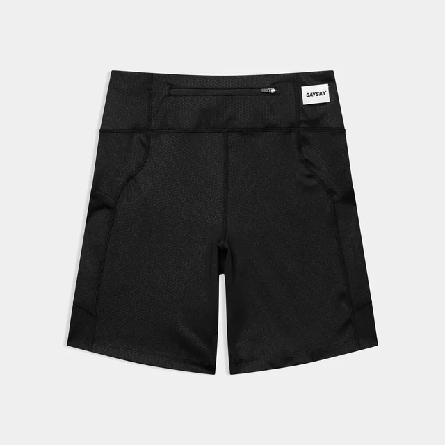 SAYSKY W Kort Tights 7" Combat+ M Teknisk tettsittende løpetights - BLACK 
