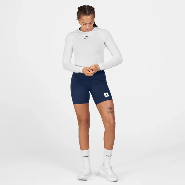 SAYSKY W Kort Tights 7" Combat+ M Teknisk tettsittende løpetights - Blue 