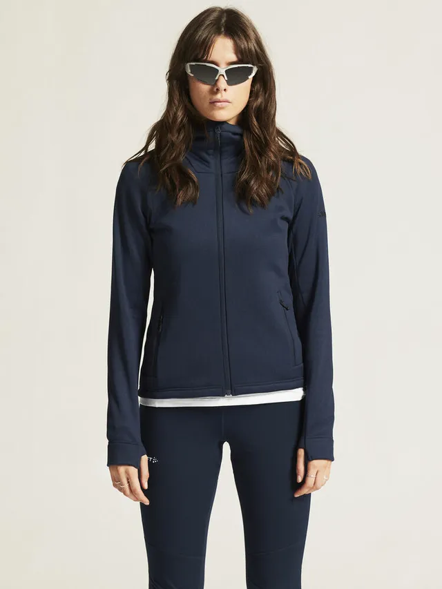 Craft Dame Fleece Nor Explore Power S Fleecejakke til tur og trening-Blaze 