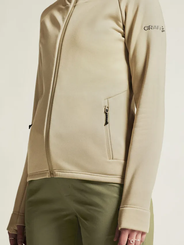 Craft Dame Fleece Nor Explore Power S Varm komfort for kjølige dager-Hay 
