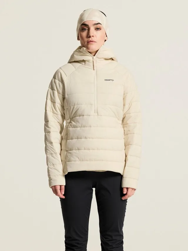 Craft Dame Anorak Nor Thermal Hood S Varm komfort for kalde dager-Tofu 