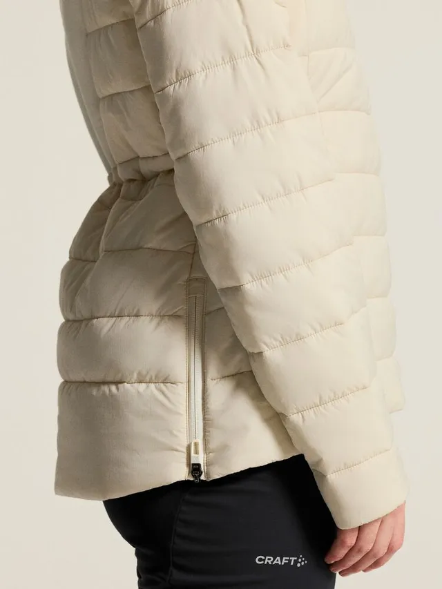 Craft Dame Anorak Nor Thermal Hood S Varm komfort for kalde dager-Tofu 