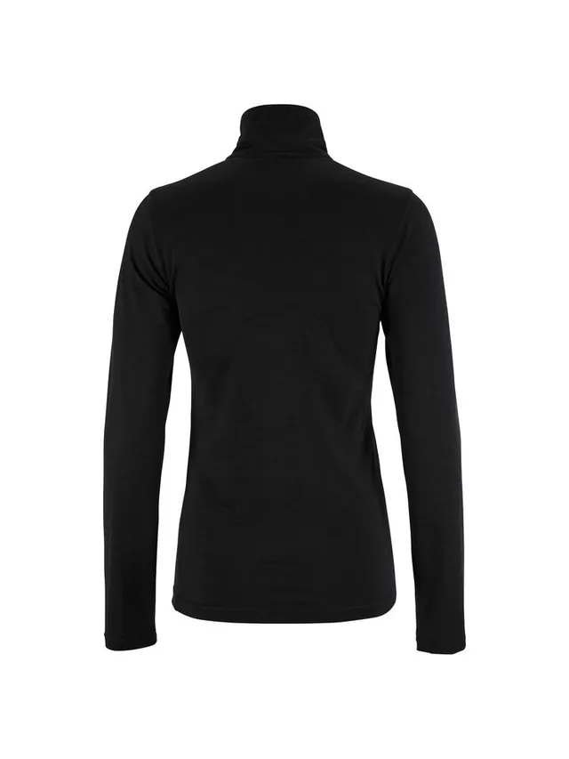 Craft Dame Trøye LS Wool 95 HZ M Ulltrøye i 95 % merinoull - Black/Mel 