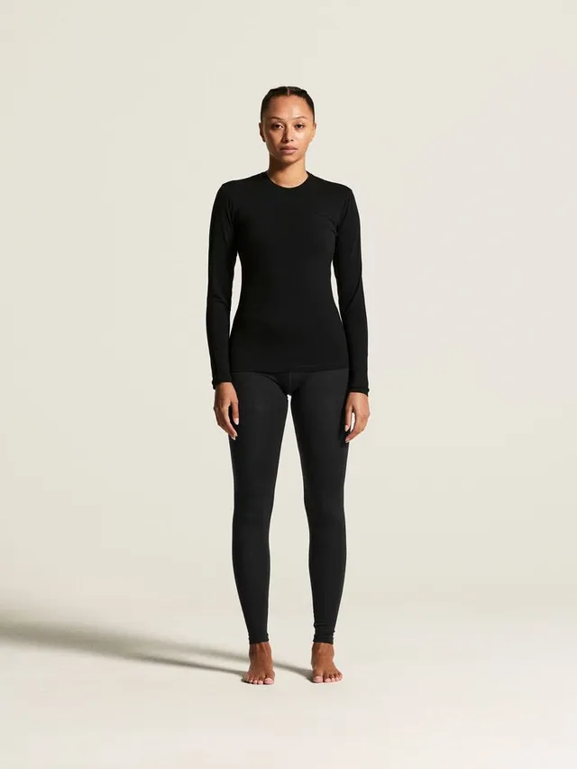 Craft Dame Bukse Wool 95 M 95%Merinoull, 100% komfort-Black/Mel 