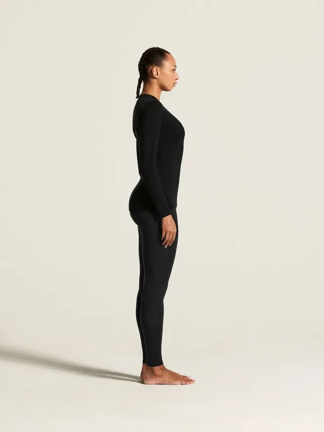 Craft Dame Bukse Wool 95 M 95%Merinoull, 100% komfort-Black/Mel 