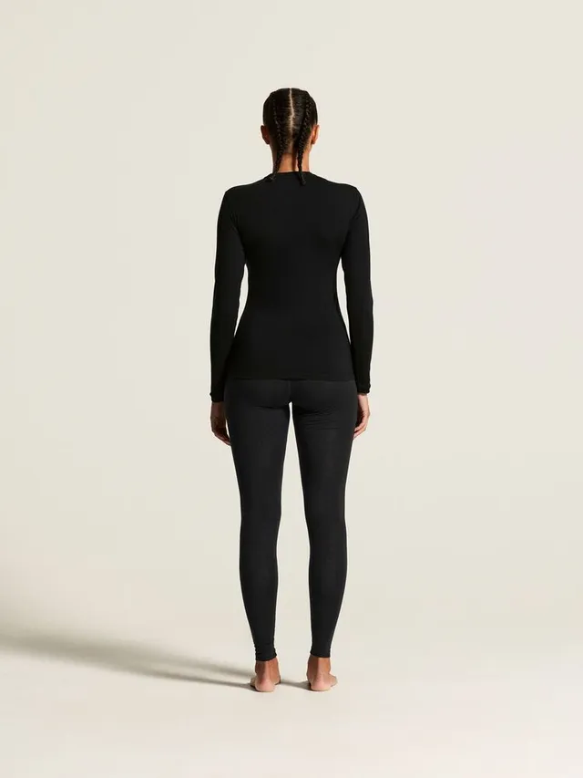 Craft Dame Bukse Wool 95 M 95%Merinoull, 100% komfort-Black/Mel 