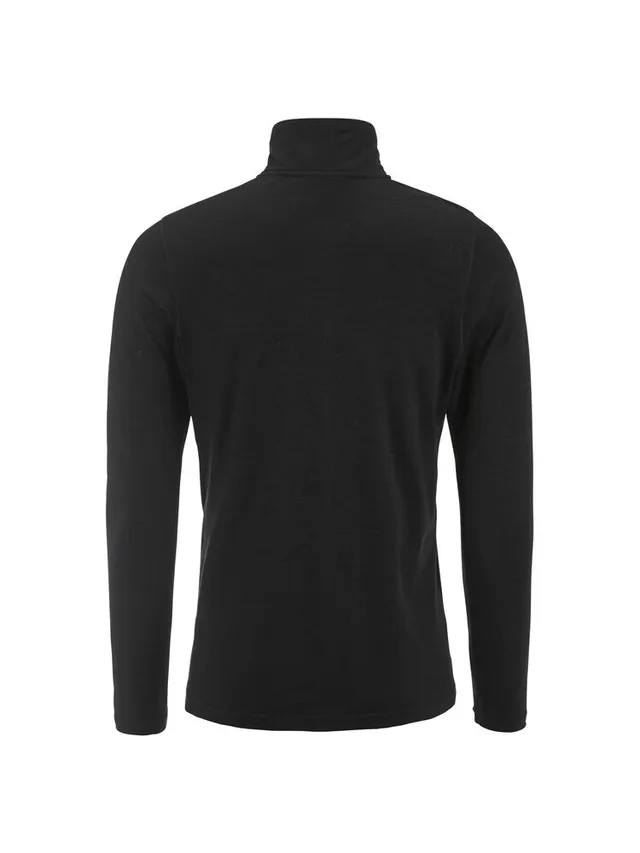 Craft Herre Trøye LS Wool 95 HZ M 95 % merinoull, 100 % komfort-Black/Mel 