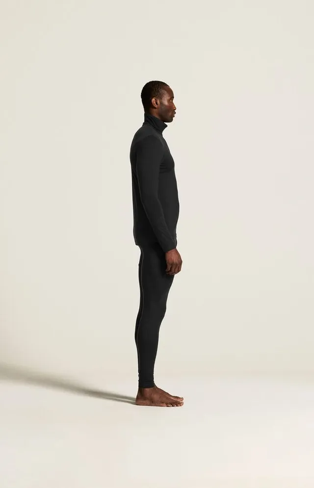 Craft Herre Trøye LS Wool 95 HZ M 95 % merinoull, 100 % komfort-Black/Mel 