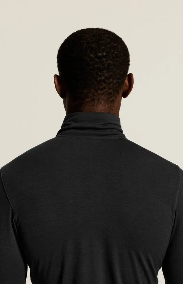 Craft Herre Trøye LS Wool 95 HZ M 95 % merinoull, 100 % komfort-Black/Mel 