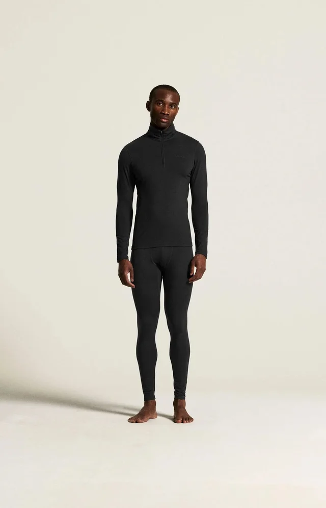 Craft Herre Bukse Wool 95 M 95 % merinoull, 100 % komfort-Black/Mel 