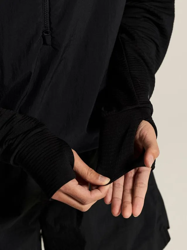 Craft Dame Trøye Subz Light Hood L Behagelig når tempraturen synker-Black 