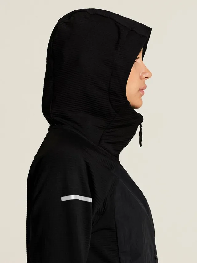 Craft Dame Trøye Subz Light Hood L Behagelig når tempraturen synker-Black 