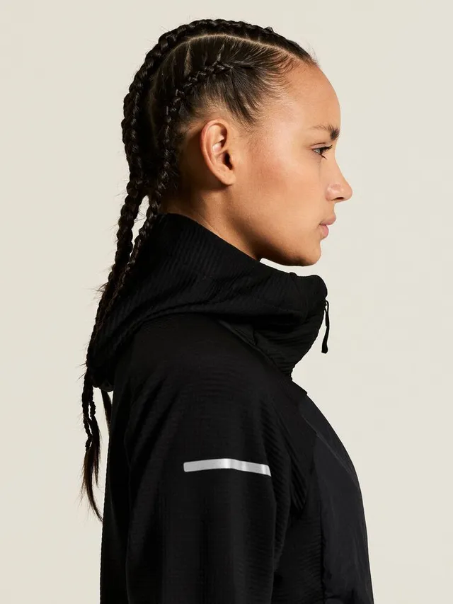 Craft Dame Trøye Subz Light Hood L Behagelig når tempraturen synker-Black 