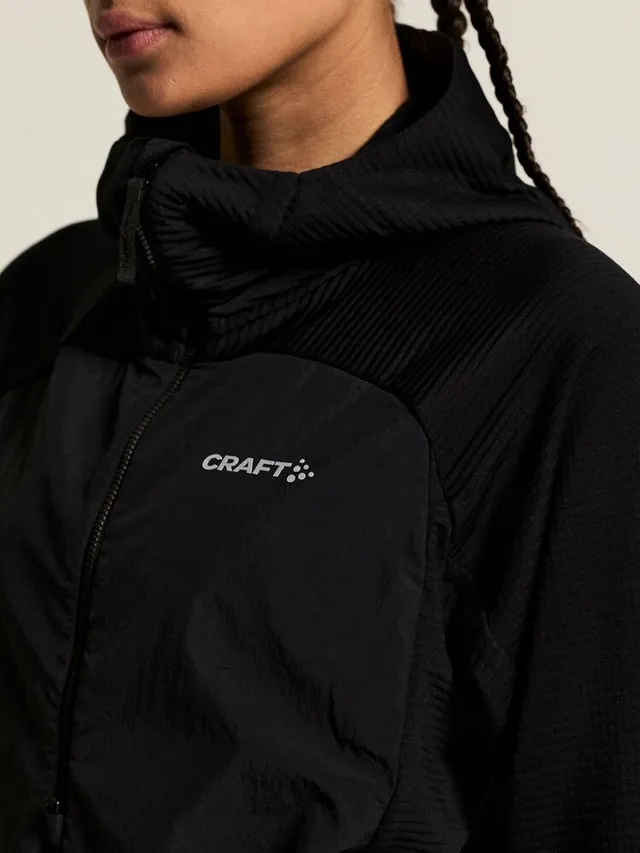 Craft Dame Trøye Subz Light Hood L Behagelig når tempraturen synker-Black 