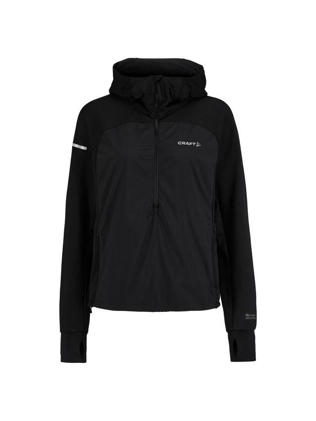 Craft Dame Trøye Subz Light Hood L Behagelig når tempraturen synker-Black 