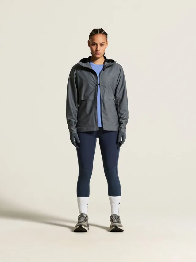 Craft Dame Jakke Pro Hydro 3 M Vanntett løpejakke-Norit/Grey 