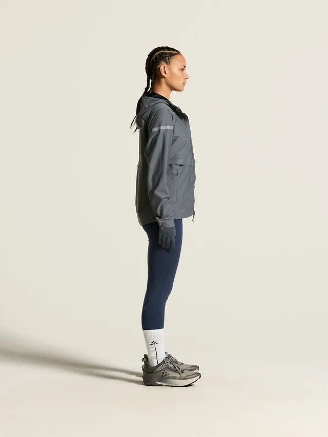 Craft Dame Jakke Pro Hydro 3 M Vanntett løpejakke-Norit/Grey 
