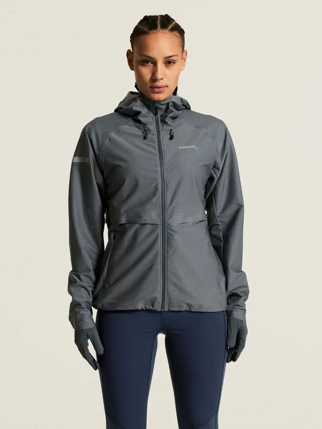 Craft Dame Jakke Pro Hydro 3 M Vanntett løpejakke-Norit/Grey 