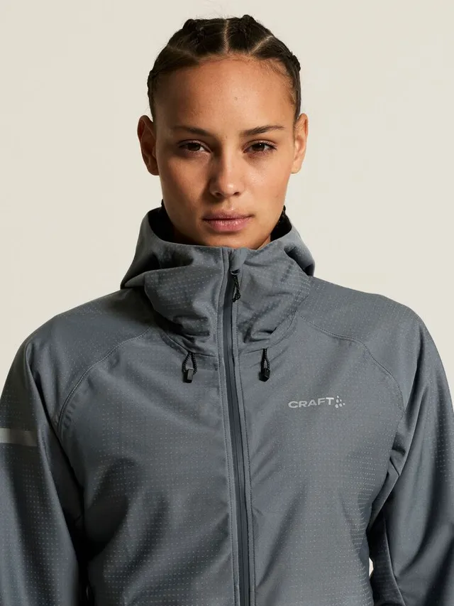 Craft Dame Jakke Pro Hydro 3 M Vanntett løpejakke-Norit/Grey 