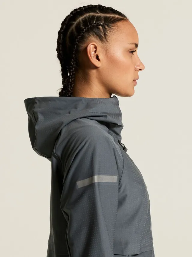 Craft Dame Jakke Pro Hydro 3 M Vanntett løpejakke-Norit/Grey 