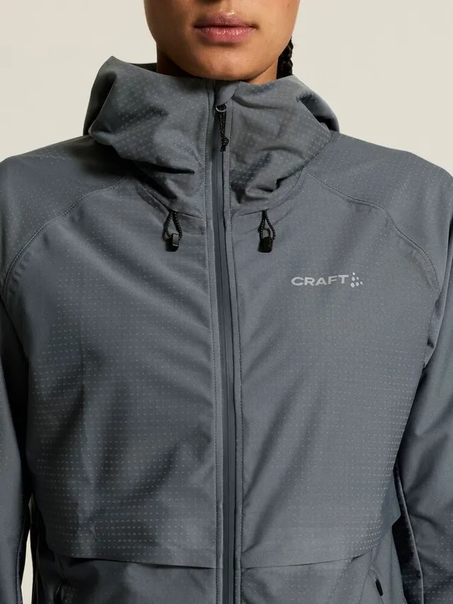 Craft Dame Jakke Pro Hydro 3 M Vanntett løpejakke-Norit/Grey 