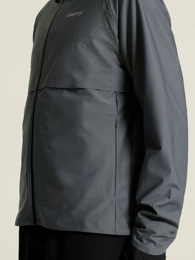 Craft Herre Jakke Pro Hydro 3 M Vanntett løpejakke-Norit/Grey 