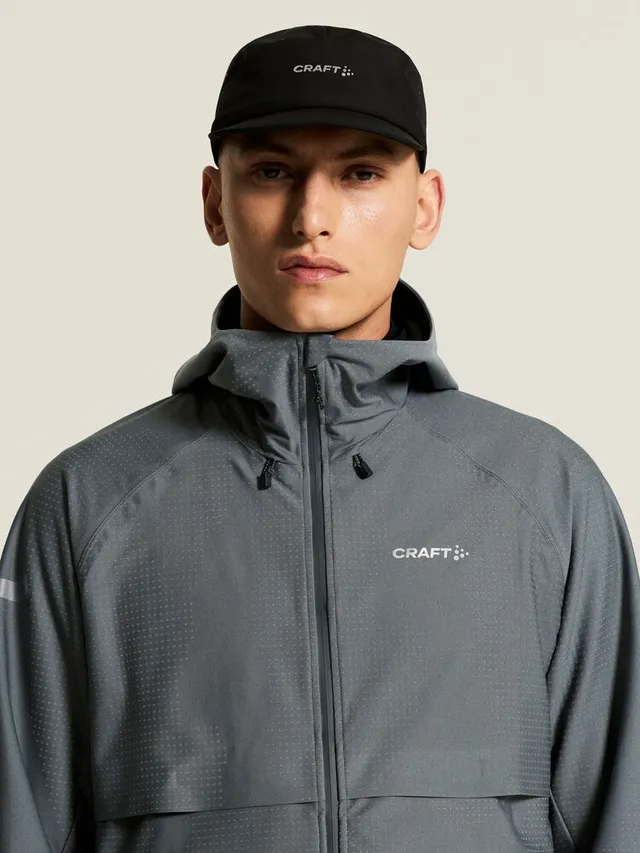 Craft Herre Jakke Pro Hydro 3 M Vanntett løpejakke-Norit/Grey 