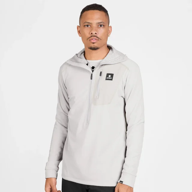 SAYSKY M Trøye Combat Half Zip Fleece L Trening på kjølige dager-GREY 