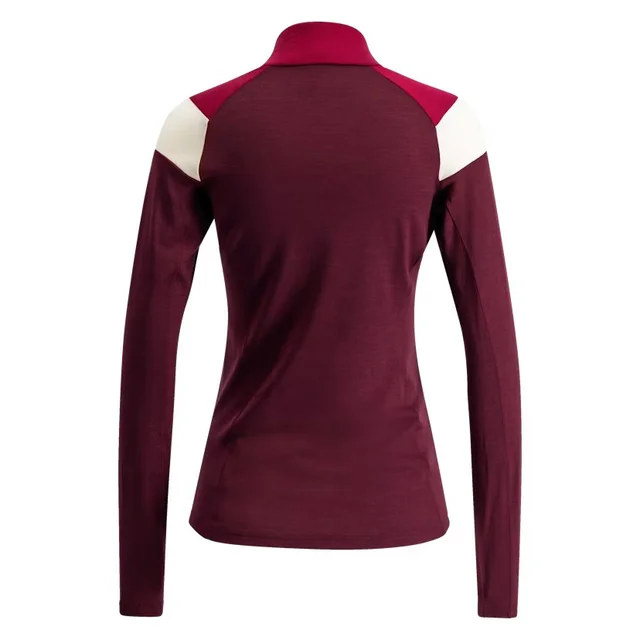 Swix W Trøye HZ Polaris Baselayer M Myk merinoull for kalde dager-Cherry 