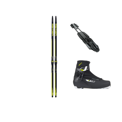 Fischer Twin Skin Pro Felleskipakke Komplett skipakke til tur/trening