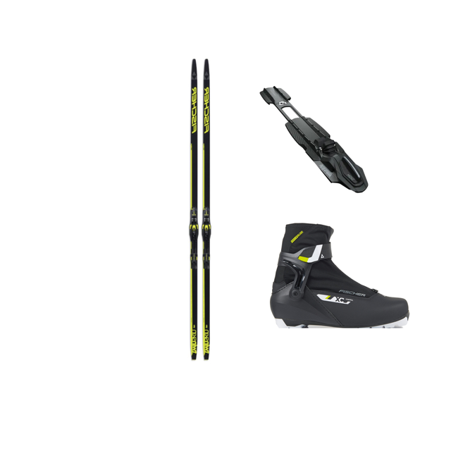 Fischer Twin Skin Pro Felleskipakke Komplett skipakke til tur/trening 