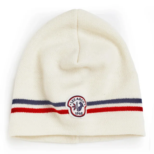 Les Arcs Vincent Retro Lue Varm på kjølige dager-Offwhite-Stripe 