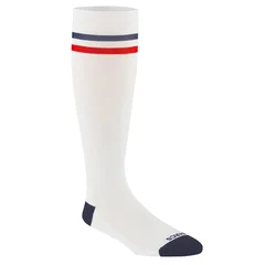 Les Arcs Sokker Fernande Long 39-41 Lange skisokker med god passform-White
