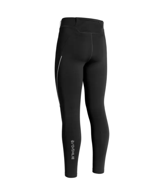 Dæhlie Herre Tights Tech Wool XL Perfekt for kjølige treningsøkter-Black 