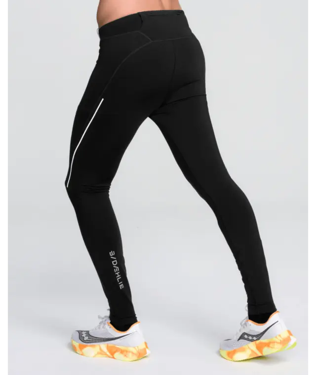 Dæhlie Herre Tights Tech Wool XL Perfekt for kjølige treningsøkter-Black 
