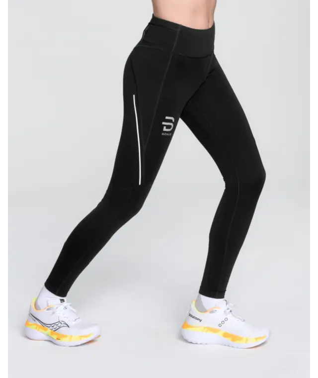 Dæhlie Dame Tights Tech Wool L Perfekt for kjølige treningsøkter-Black 