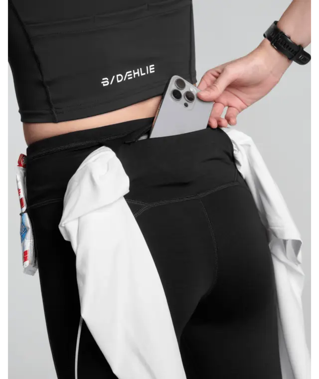 Dæhlie Dame Tights Tech Wool L Perfekt for kjølige treningsøkter-Black 