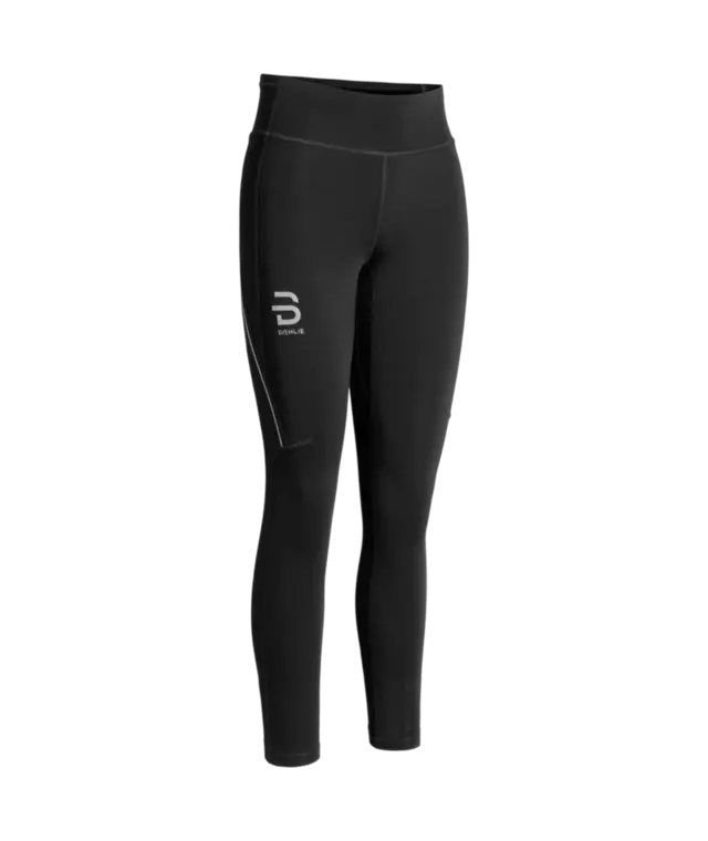 Dæhlie Dame Tights Tech Wool L Perfekt for kjølige treningsøkter-Black 