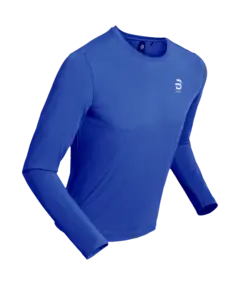 Dæhlie Herre Trøye LS Tempo L Perfekt til løping og trening - Fut Blue