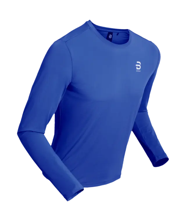 Dæhlie Herre Trøye LS Tempo L Perfekt til løping og trening - Fut Blue 