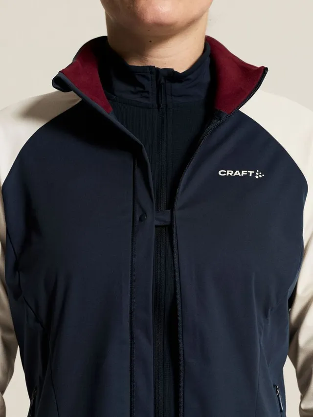 Craft Dame Jakke Pro Nordic Race 2 M Lett langrennsjakke-Night/White 