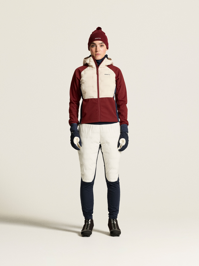 Craft Dame Jakke Pursuit 2 S Varm skijakke for rolige turer-Red/White 