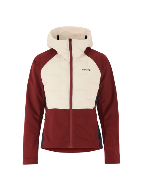 Craft Dame Jakke Pursuit 2 Varm skijakke for rolige turer-Red/White