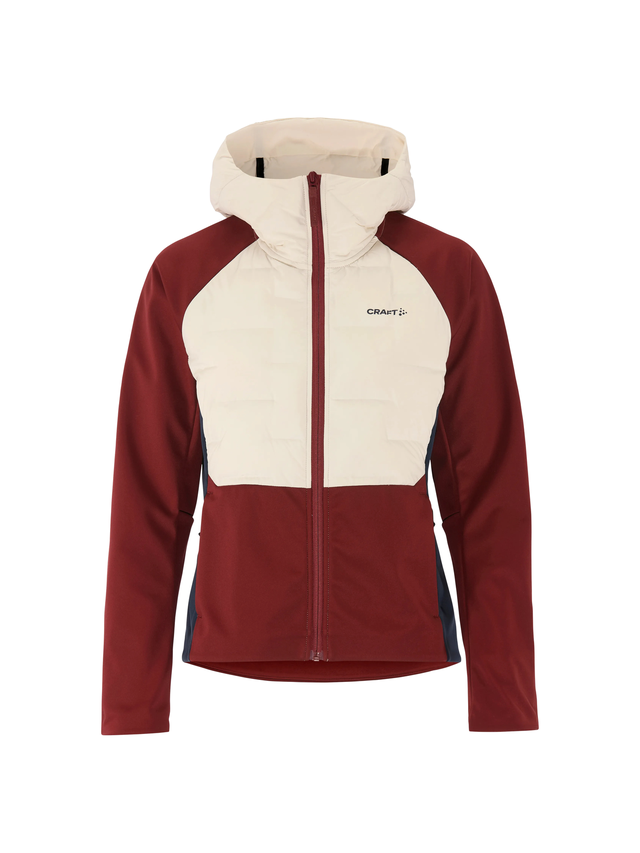 Craft Dame Jakke Pursuit 2 S Varm skijakke for rolige turer-Red/White 