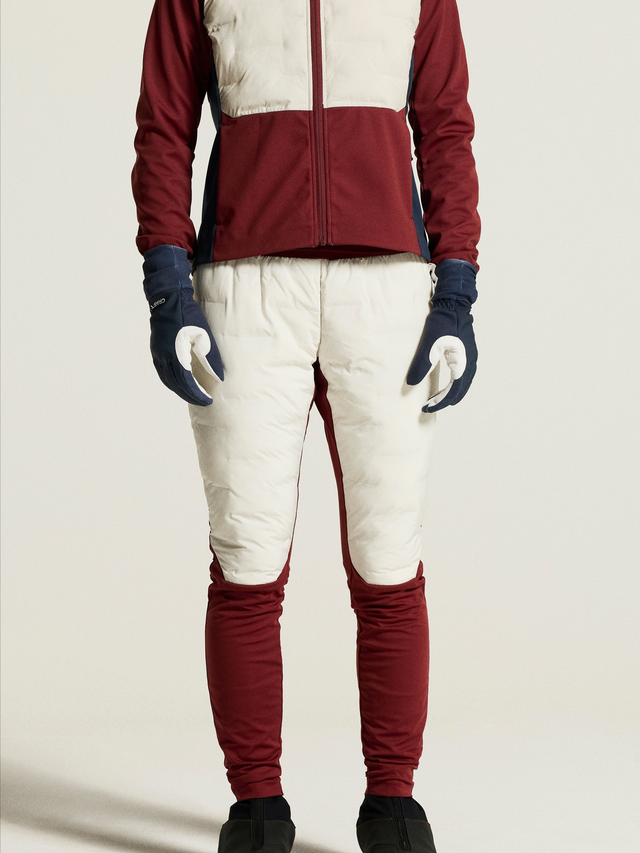 Craft Dame Pursuit Tights 2 L Varm tights for rolige skiturer-Tofu/Red 
