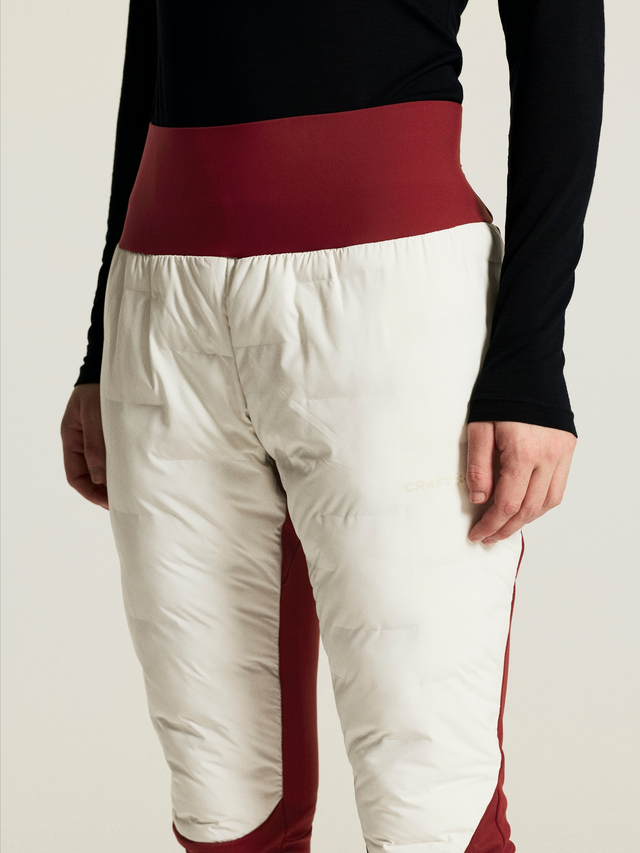 Craft Dame Pursuit Tights 2 L Varm tights for rolige skiturer-Tofu/Red 