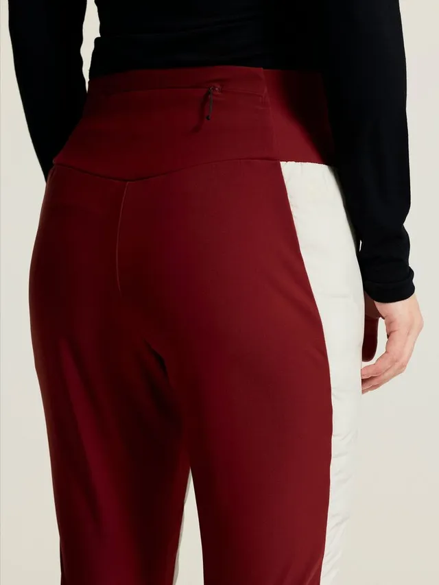 Craft Dame Pursuit Tights 2 L Varm tights for rolige skiturer-Tofu/Red 