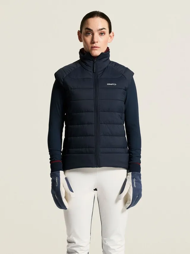 Craft Dame Vest Nordic Thermal S Varm treningsvest for kalde dager-Night 